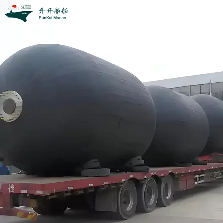 Shengkai Marine Supplies Co., Ltd.が新たに開発した海洋用インフレータブルフェンダーが正式に生産ラインから出荷され、使用を開始しました